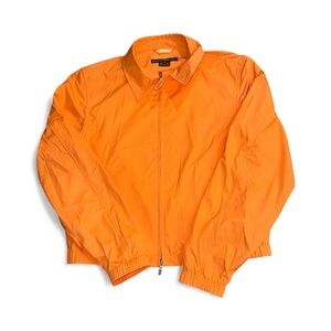 Polo Golf Ralph Lauren Women’s Full-Zip Jacket Orange Lightweight Windbreaker- L